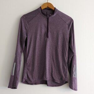 Adidas Purple Quarter Zip Layering Piece Size M